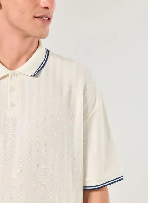 Camiseta Polo Box Texturizada
