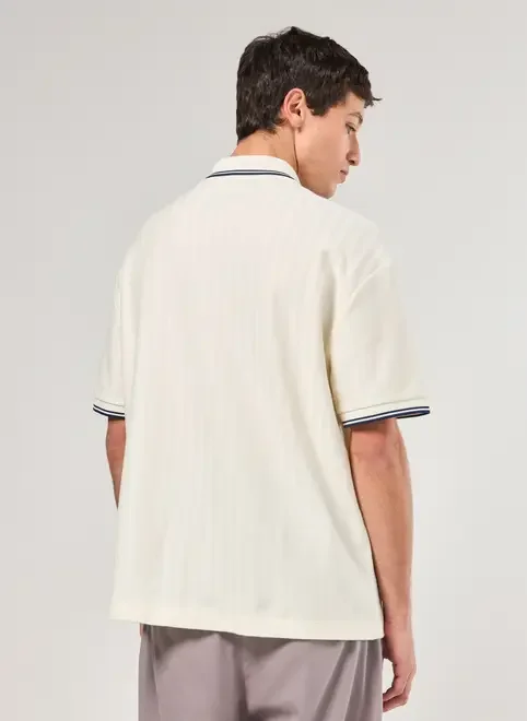 Camiseta Polo Box Texturizada