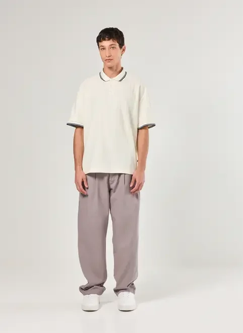 Camiseta Polo Box Texturizada