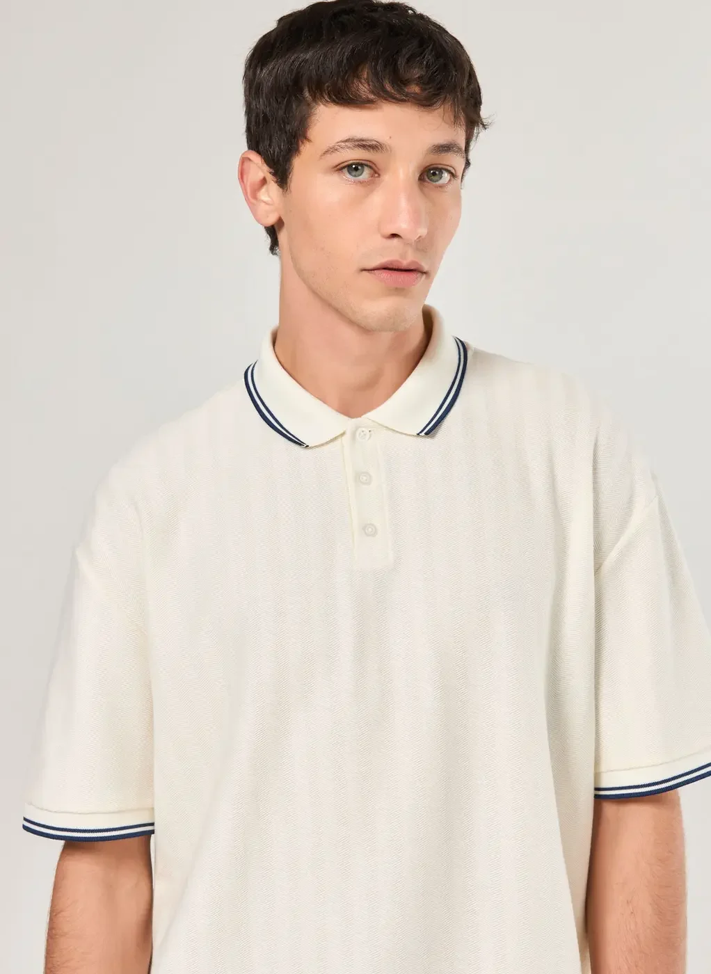 Camiseta Polo Box Texturizada