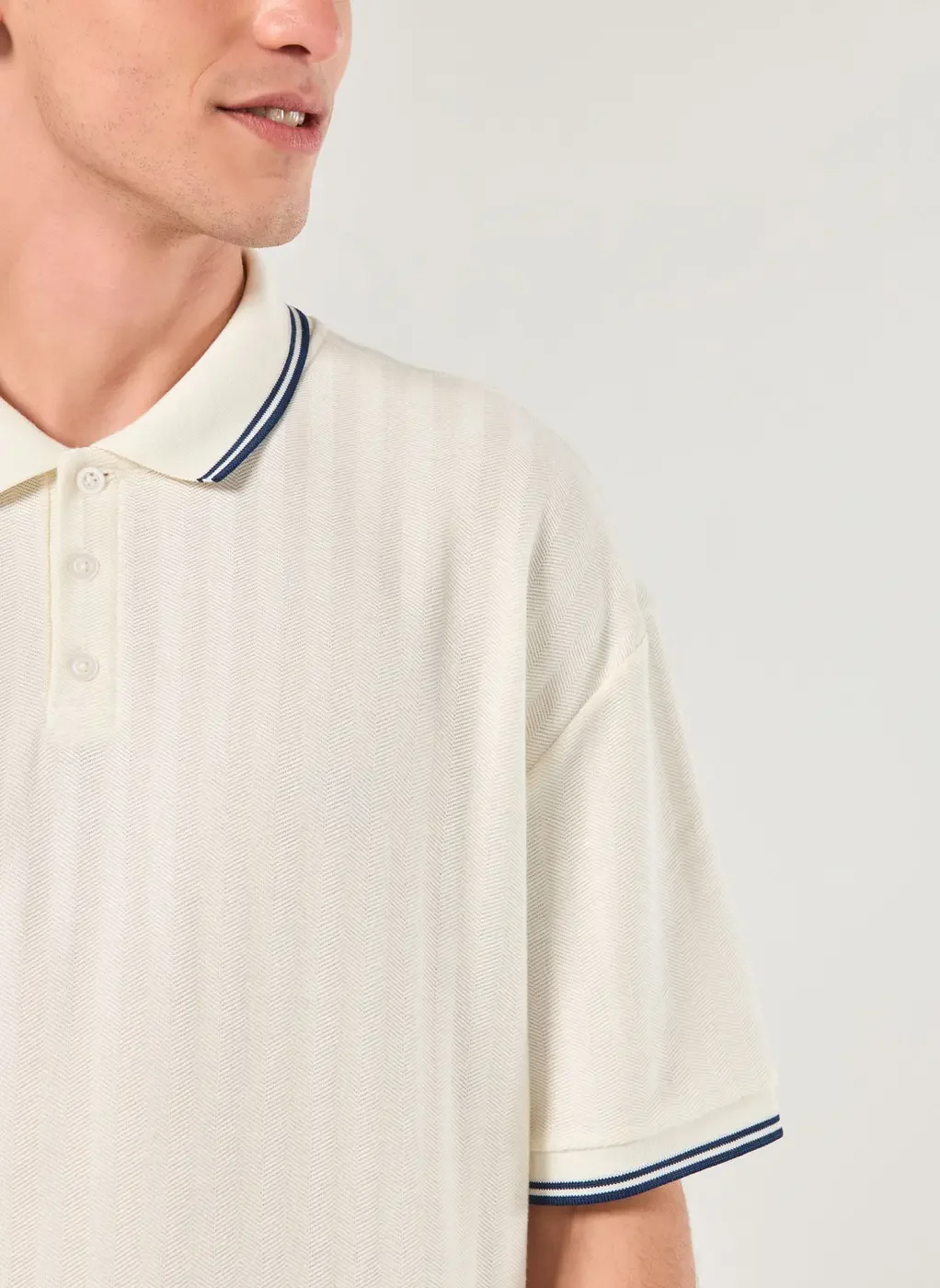 Camiseta Polo Box Texturizada