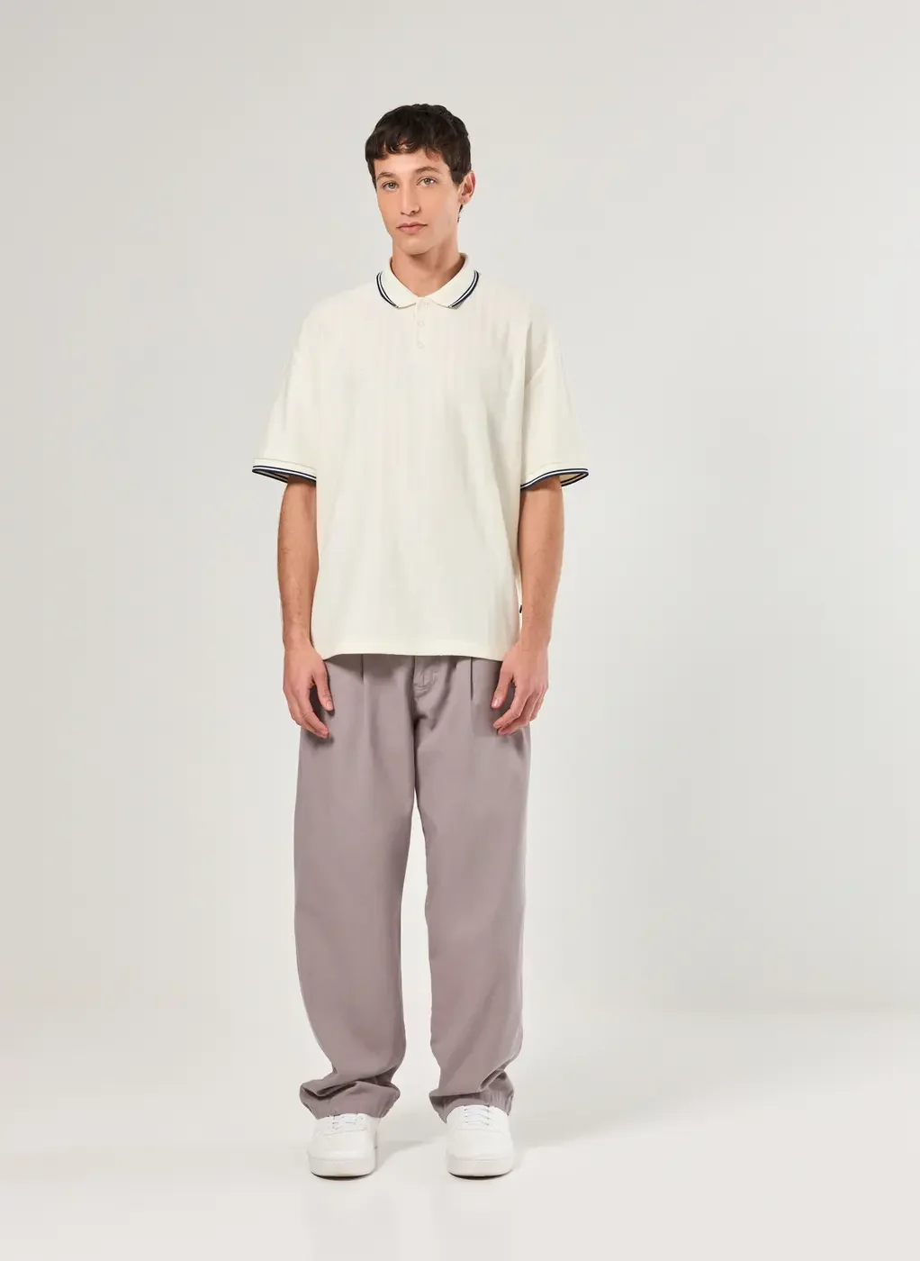 Camiseta Polo Box Texturizada