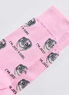 Meia Rosa Just A Girl