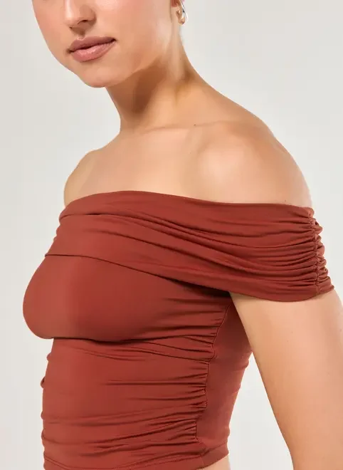 Cropped Poliamida Ombro A Ombro