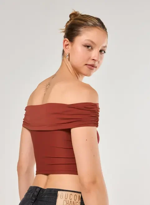 Cropped Poliamida Ombro A Ombro