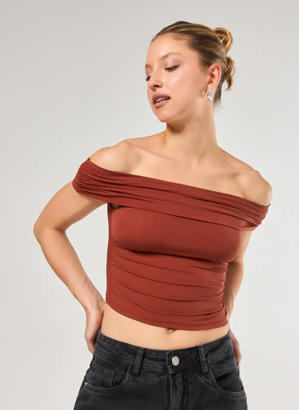 Cropped Poliamida Ombro A Ombro