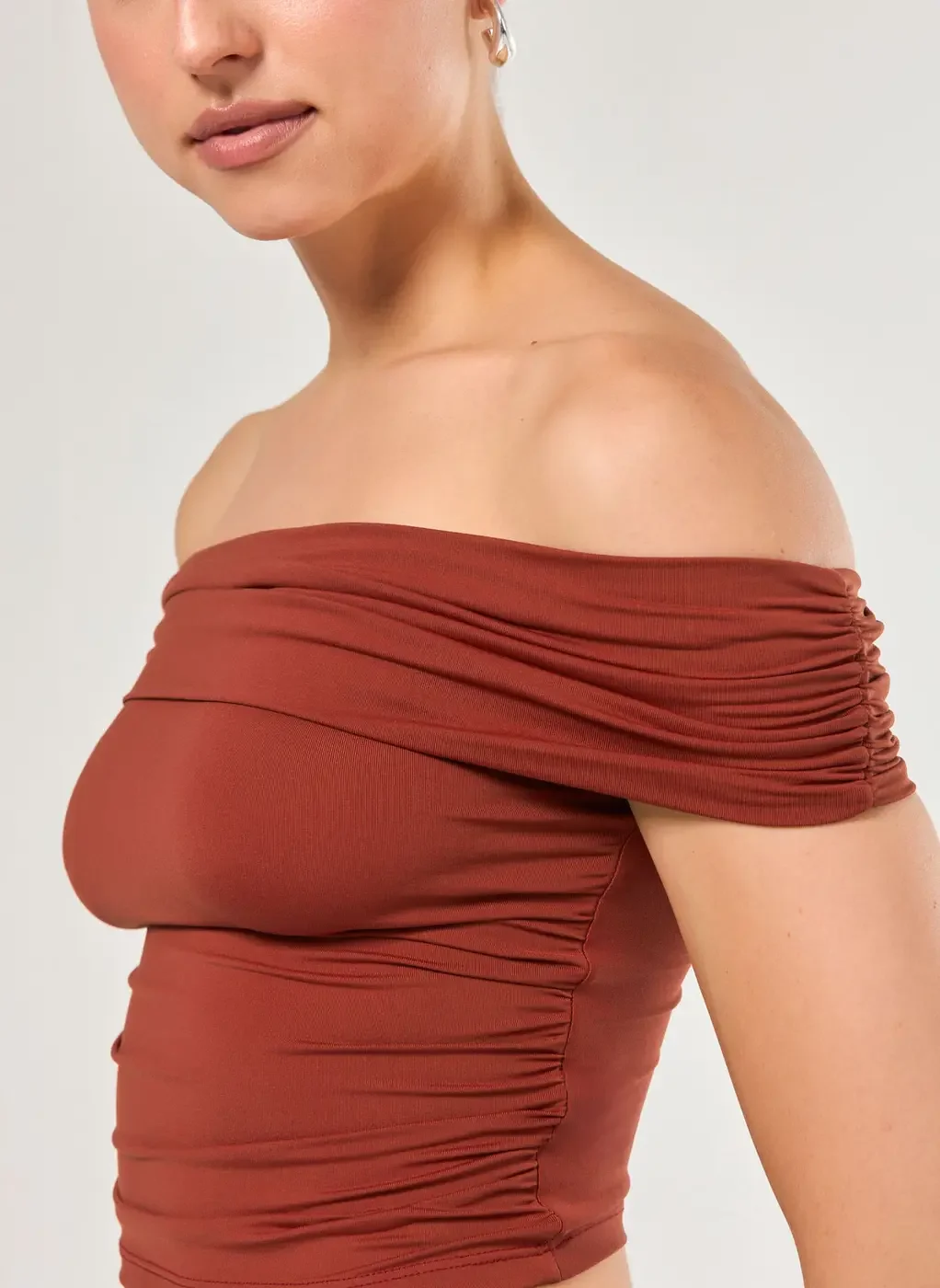 Cropped Poliamida Ombro A Ombro