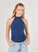 Body Azul Poliamida Frente Única