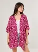 Kimono Magenta Estampa Mística