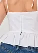 Cropped Off-White Corsetada Babado