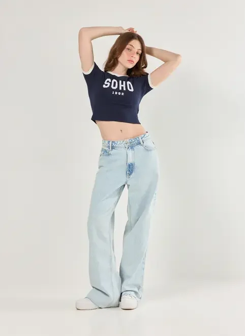 Mini Tee Marinho Soho