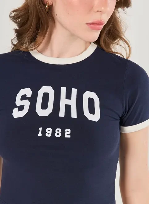 Mini Tee Marinho Soho