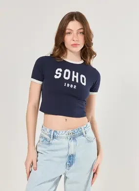 Mini Tee Marinho Soho