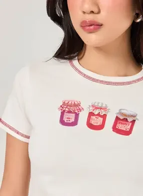 Mini Tee Branca Jelly