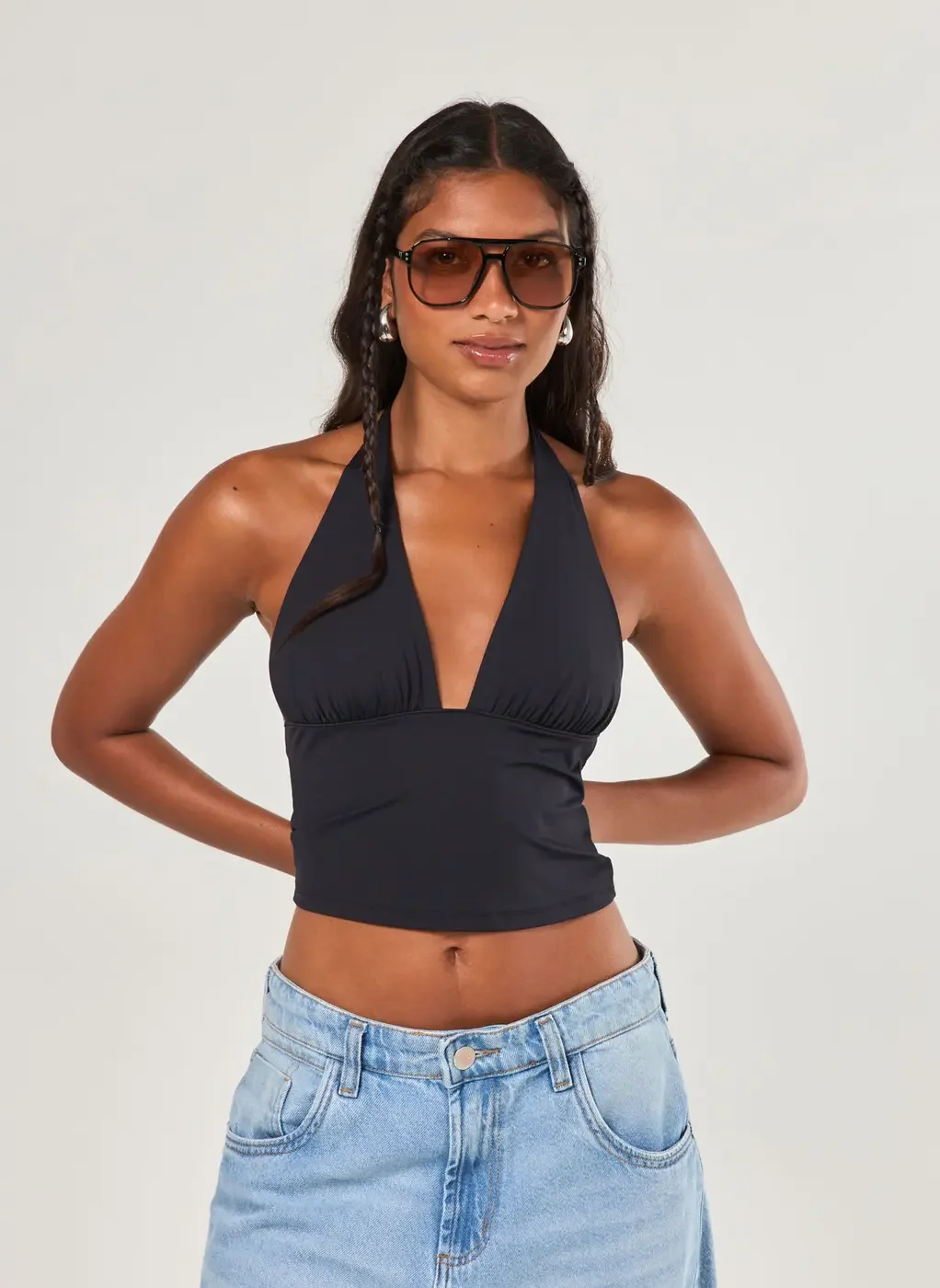 Blusa Frente Única Poliamida