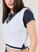 Blusa Estilo Colete Tricô Off-White