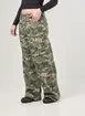 Calça Wide Leg Cintura Baixa Camuflada