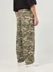 Calça Sarja Baggy Cargo Camuflada