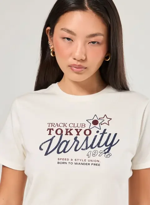 Camiseta Off-White Tokyo Varsity