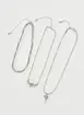 Conjunto Com 3 Colares De Coração