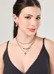 Conjunto Com 3 Colares De Coração