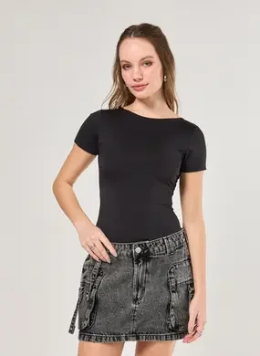 Body Poliamida Decote Nas Costas