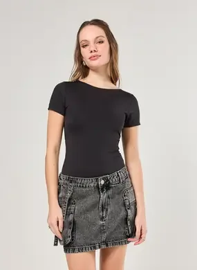 Body Poliamida Decote Nas Costas