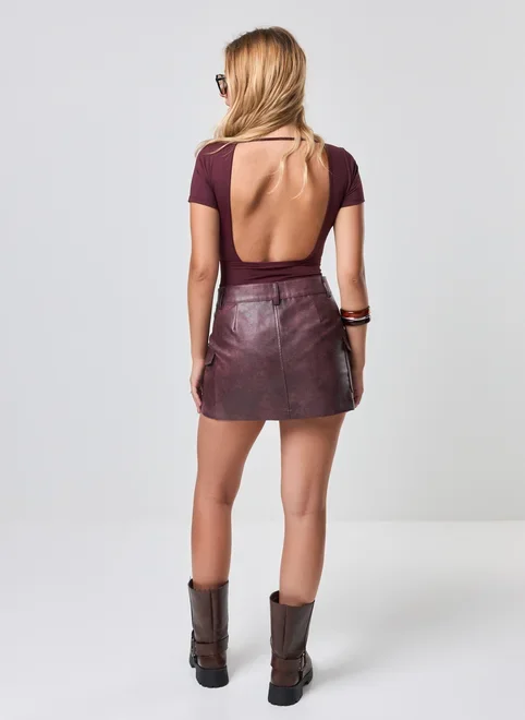 Body Poliamida Decote Nas Costas