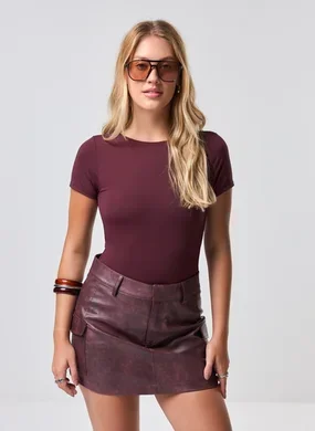 Body Poliamida Decote Nas Costas