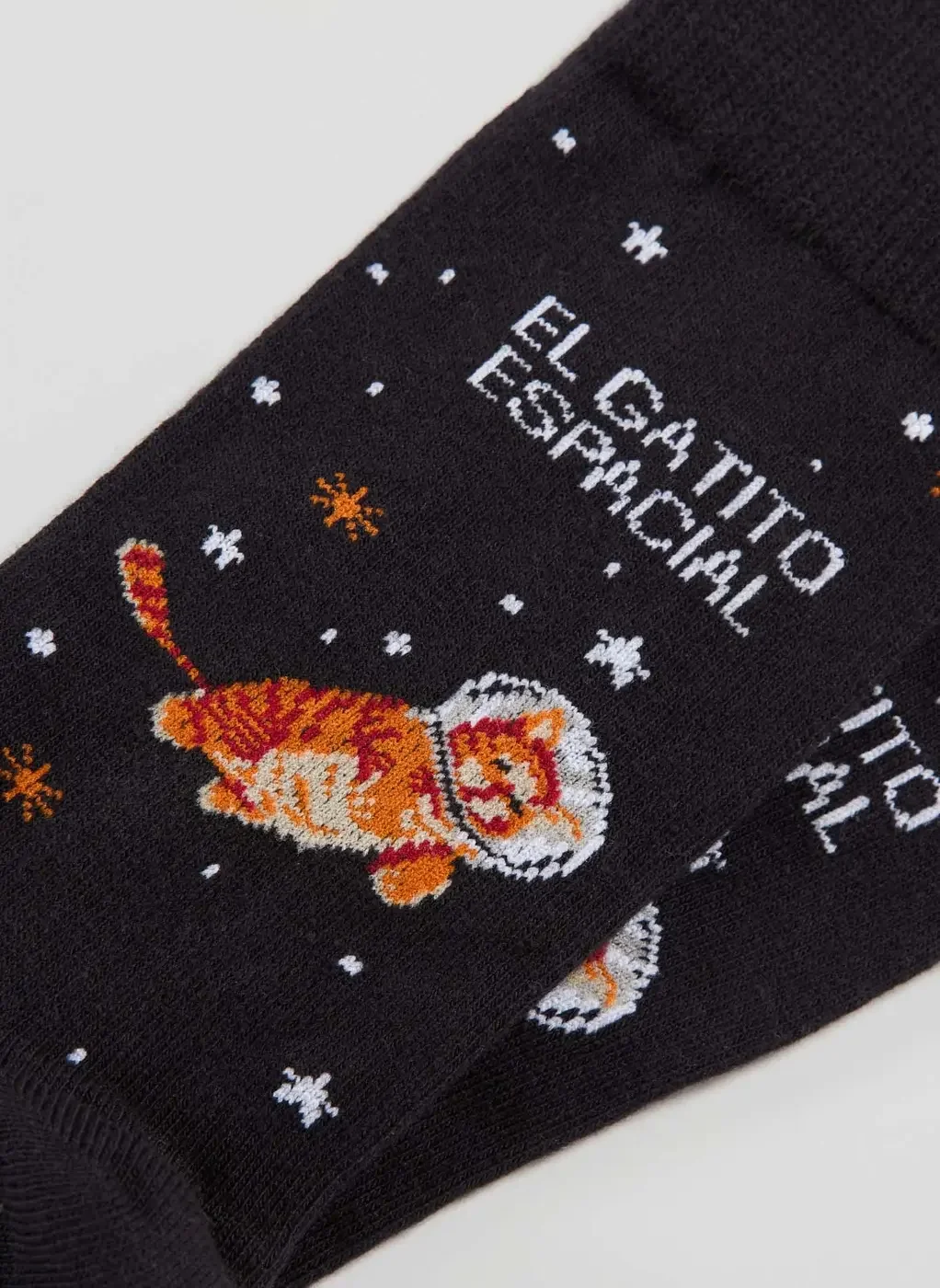 Meia Preta Gatito Espacial