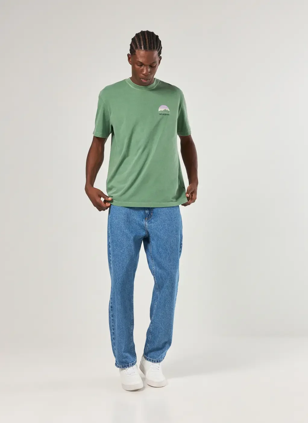 Camiseta Comfort Verde Montanhas