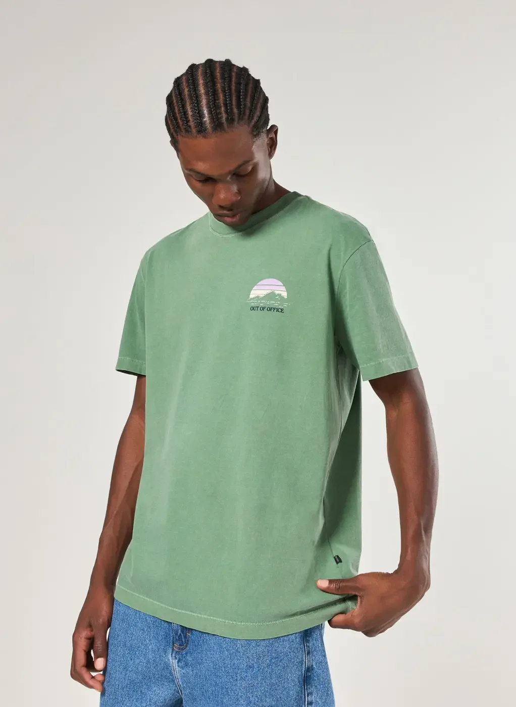 Camiseta Comfort Verde Montanhas