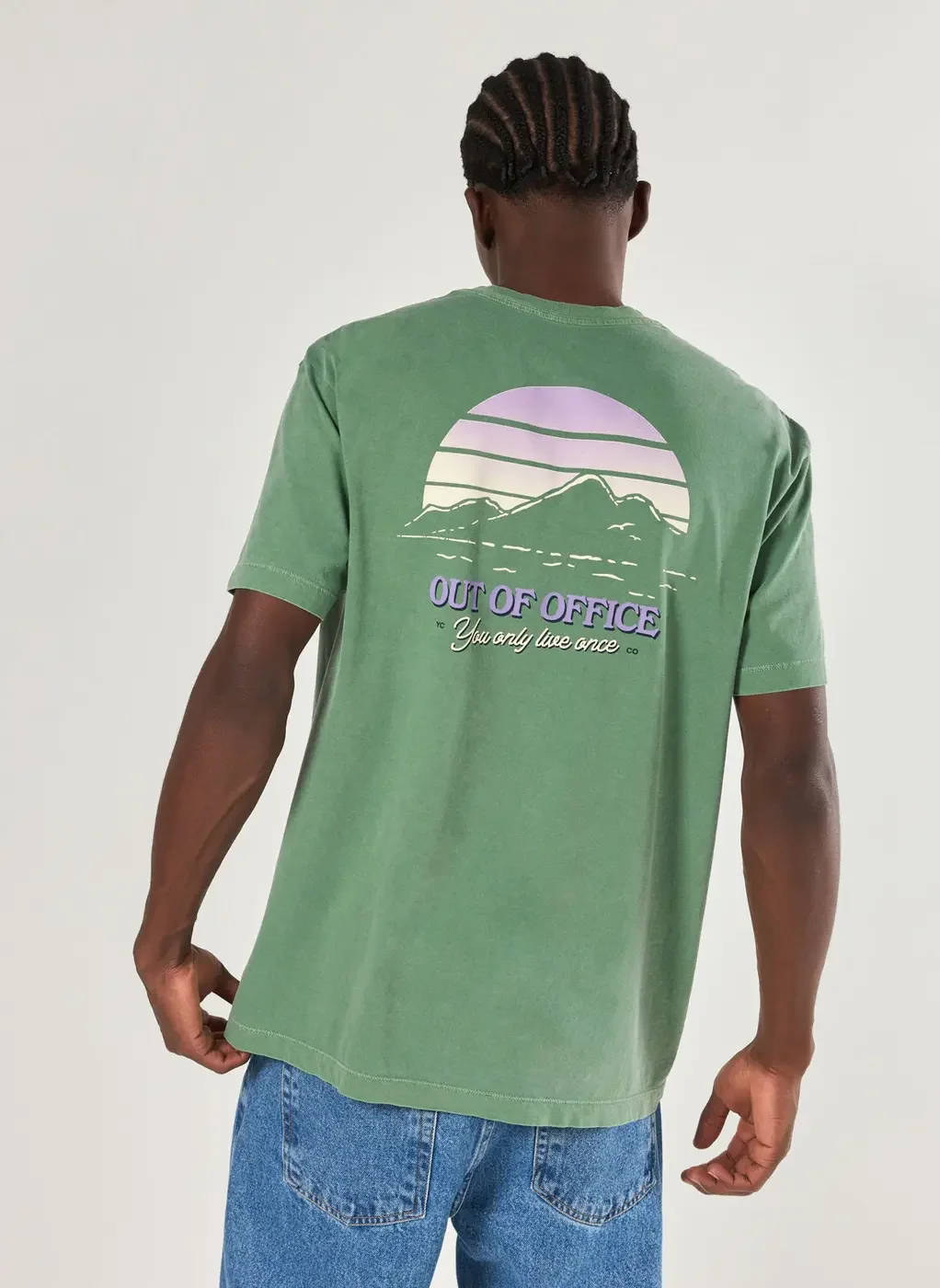 Camiseta Comfort Verde Montanhas