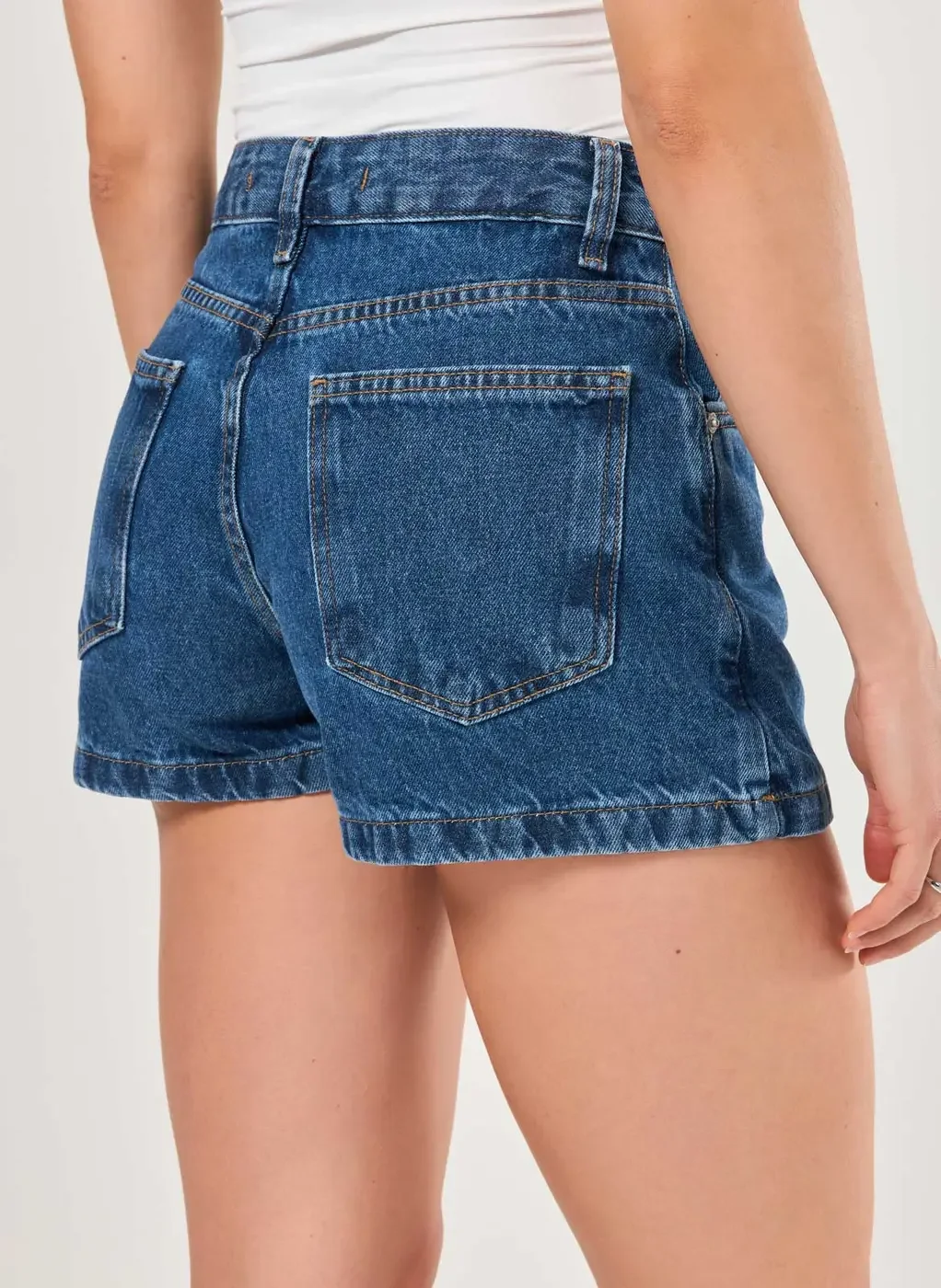 Short Saia Básico Em Jeans