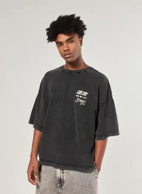 Camiseta Oversized Cropped Estonada Racing