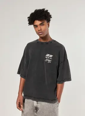 Camiseta Oversized Cropped Estonada Racing