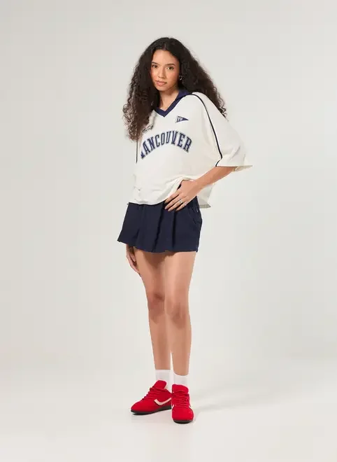 Camiseta Off-White Esportiva Com Golinha