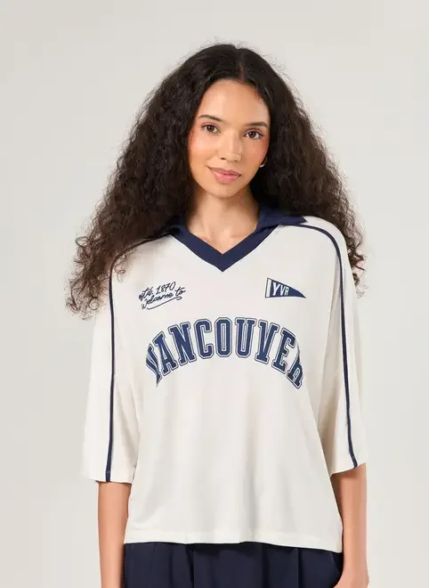 Camiseta Off-White Esportiva Com Golinha