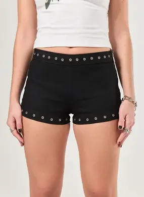 Micro Short Sarja Preta Ilhós