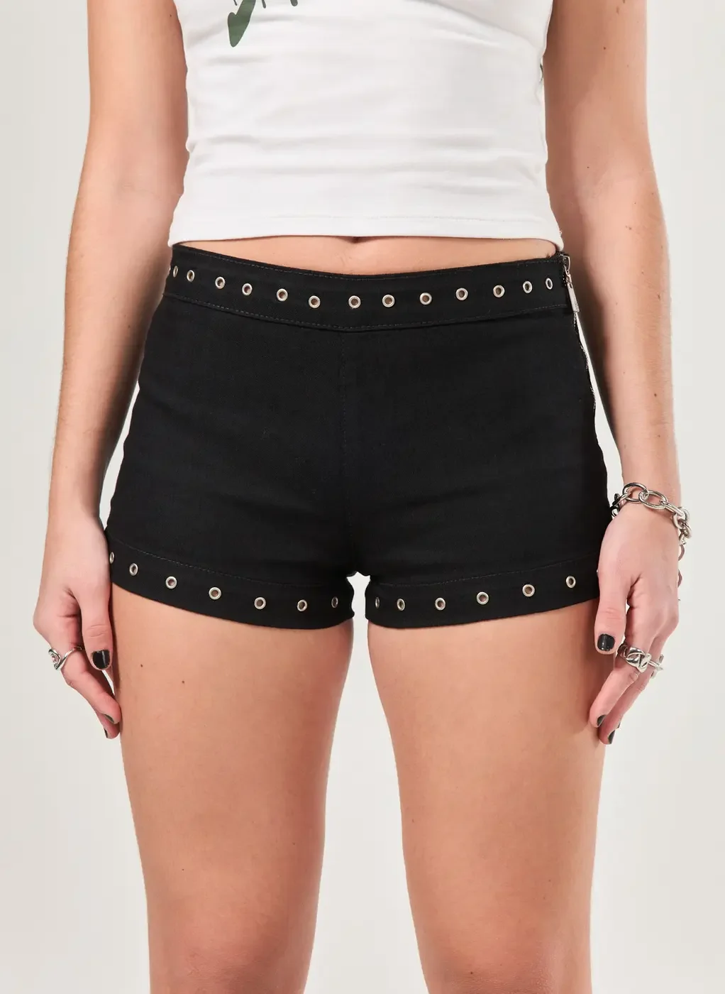 Micro Short Sarja Preta Ilhós