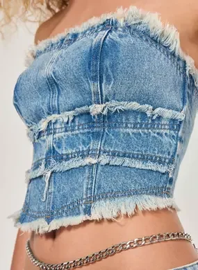 Corselet Jeans Desfiado