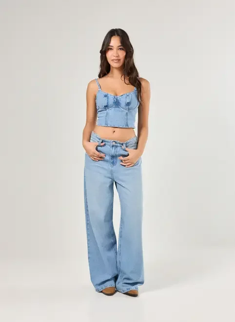 Cropped Jeans Corselet