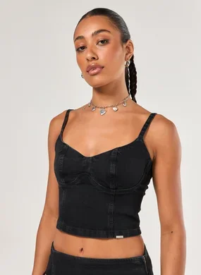 Cropped Jeans Corselet