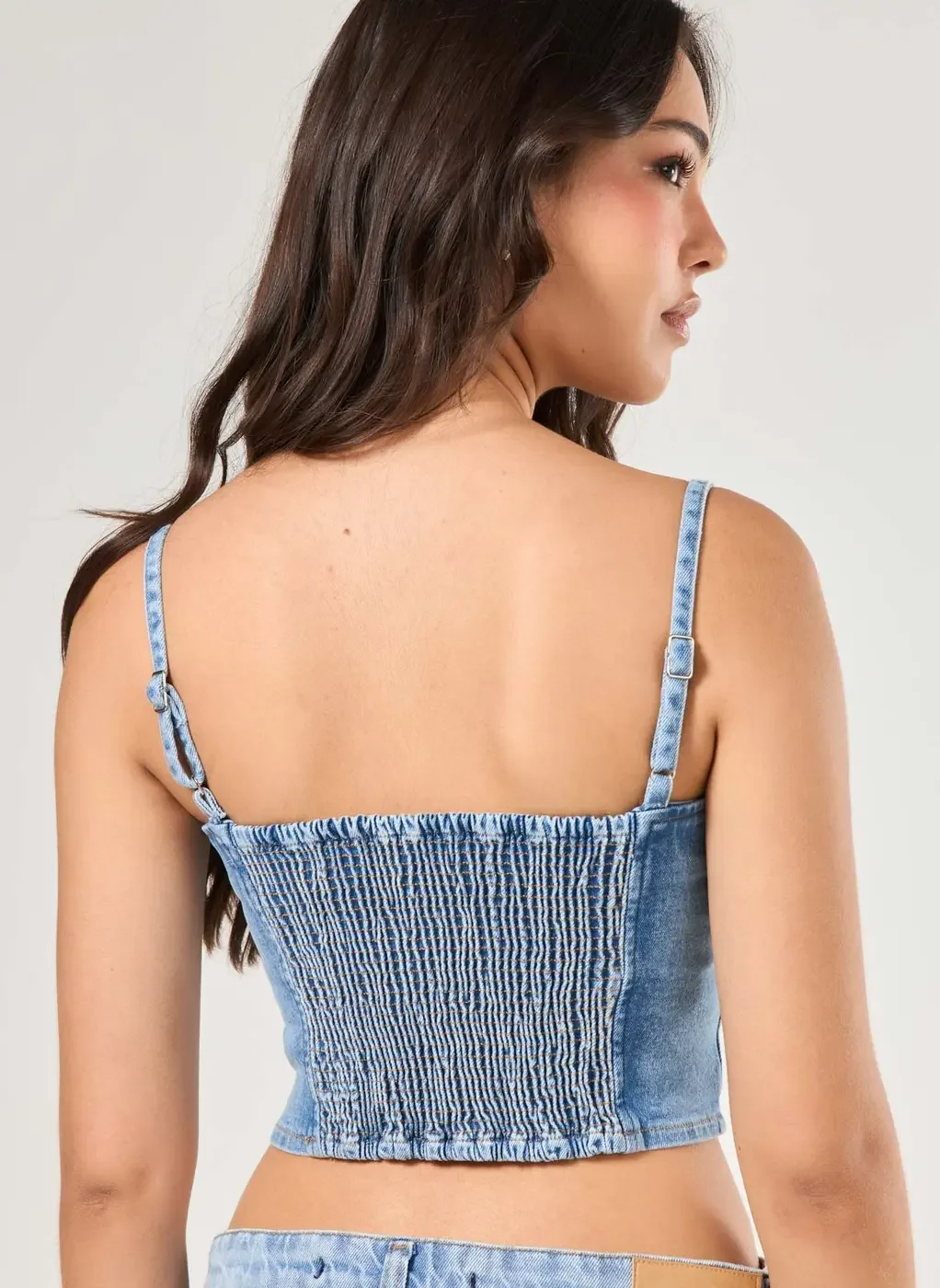 Cropped Jeans Corselet