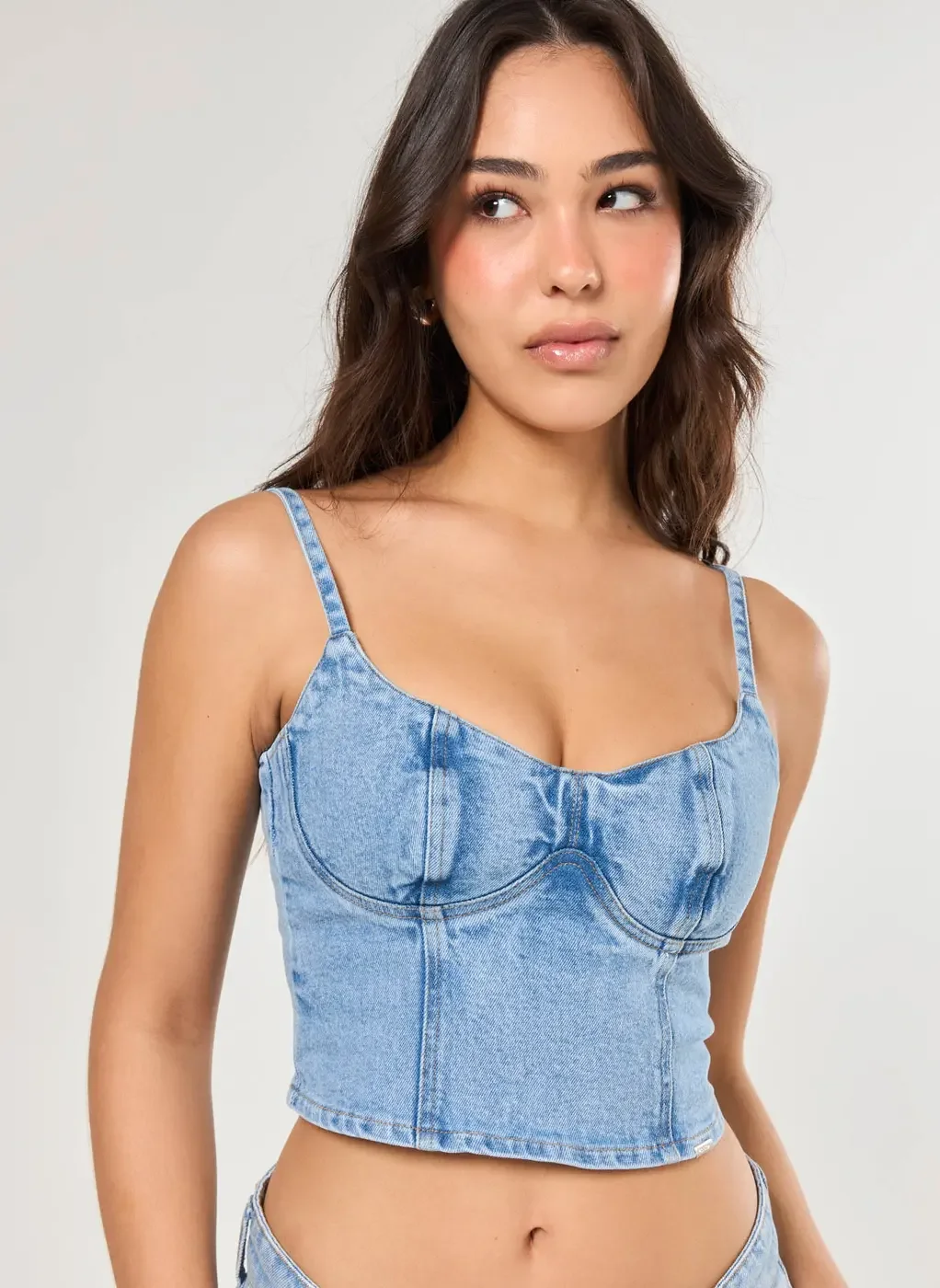 Cropped Jeans Corselet
