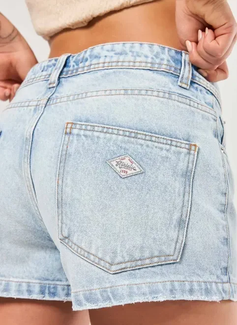 Micro Short Jeans Cintura Baixa