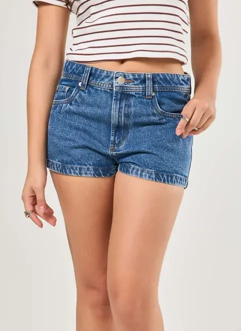 Micro Short Jeans Cintura Baixa