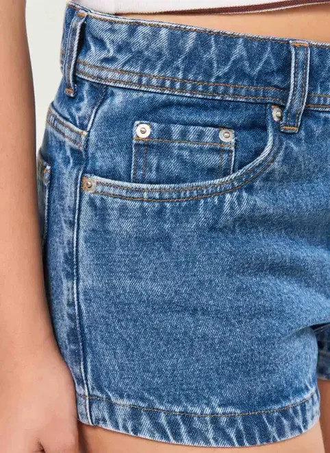 Micro Short Jeans Cintura Baixa