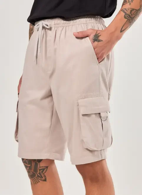 Bermuda Cargo Em Sarja