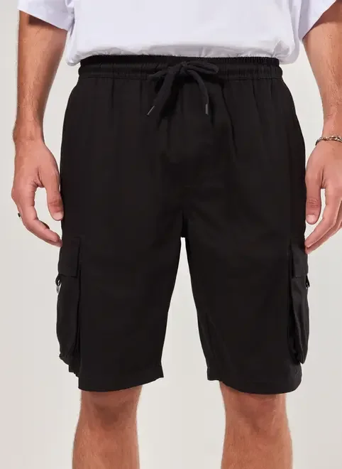 Bermuda Cargo Em Sarja